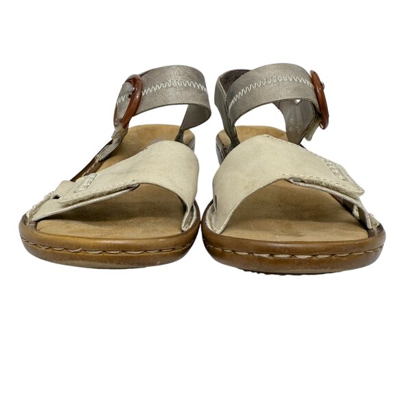 Rieker Antistress Regina Leather Slingback Comfort Women's sandals size 6 - Picture 3 of 9